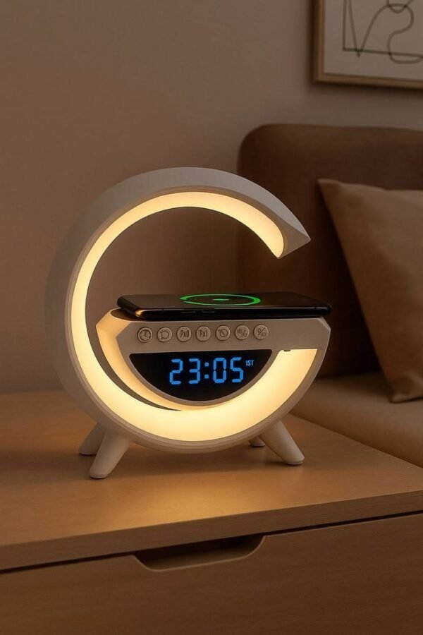 Wireless Charging LED Alarm Clock with Ambient Light
