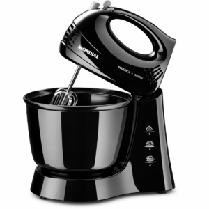Mondial Electric Hand Mixer with Mixing Bowl – Black