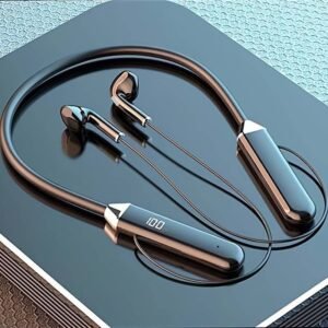 Wireless Neckband Bluetooth Earphones with Digital Battery Display